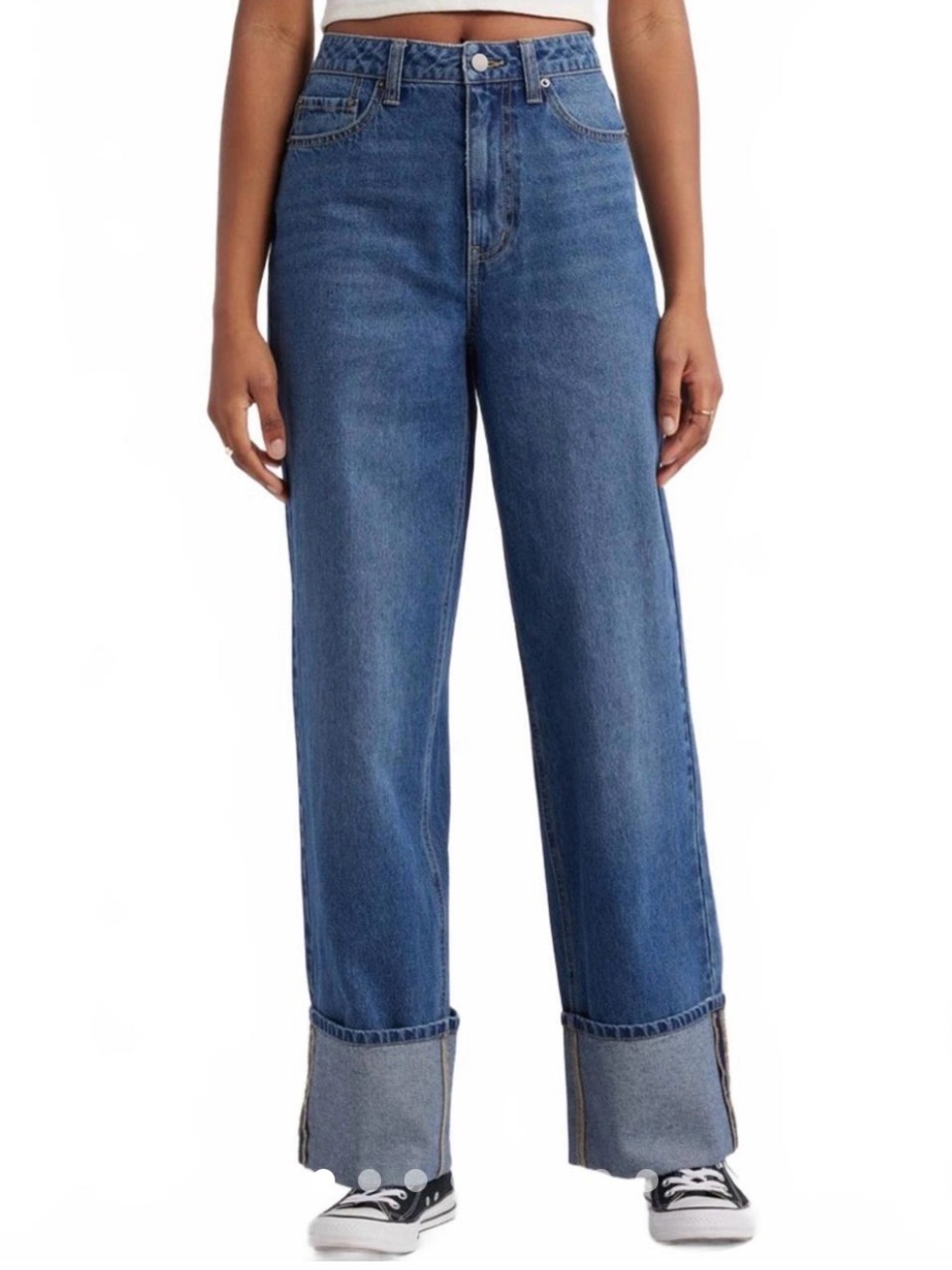 BP NORDSTROM Women’s Straight-Leg Cuffed Jeans